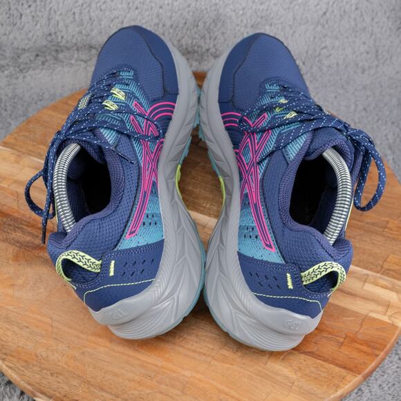 ASICS GEL-VENTURE 7 Womens Sz 11 Trail Running Sneakers Blue Pink Grey 1012A476 - Picture 6 of 11